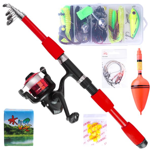 Beginner Carp Fishing Kit XM200-3 - 2.1m Telescopic Tackle Set