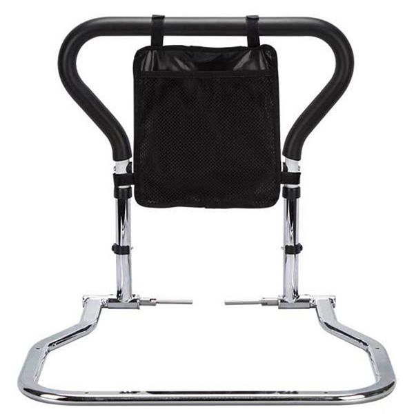 Bed Rails for Elderly Adults Bedside Assist Bar Height Adjustable Foldable