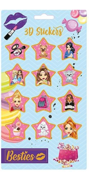 Besties 3D Stickers with Glitters-Blindbox