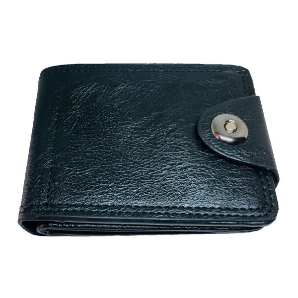 Men's Leather Stitched Bi Fold Wallet