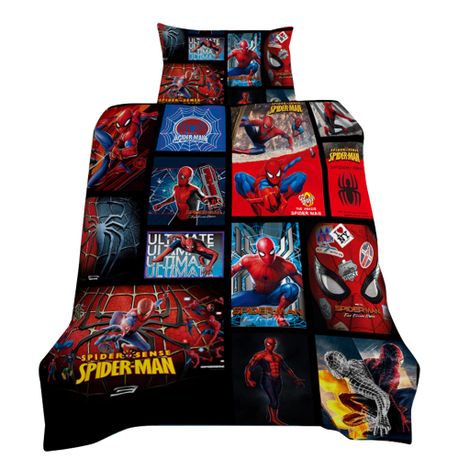 Spiderman 3d Printed Single Bed Duvet, Spiderman Single Duvet Cover