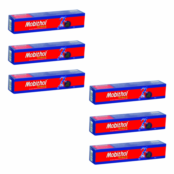 Mobithol Pain &amp; Muscle Relief Gel 50grm - 6 Pack