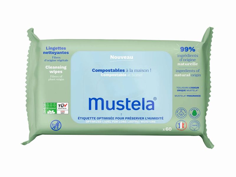 Mustela 60 Cleansing Wipes