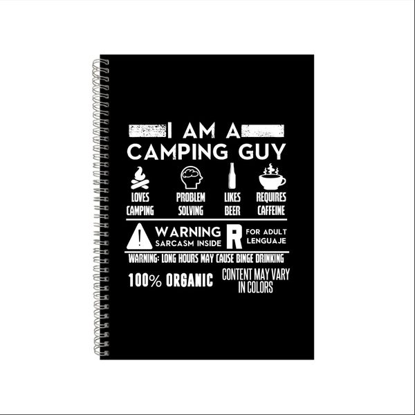 Camping Notebook Camper Gift Idea A4 Notepad Pad 34