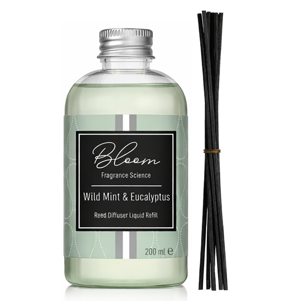 Bloom Wild Mint &amp; Eucalyptus Reed Diffuser Refill &amp; Reeds