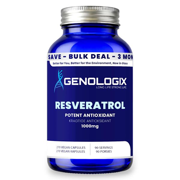 Genologix - Resveratrol 1000mg (BULK 90 Days Supply)