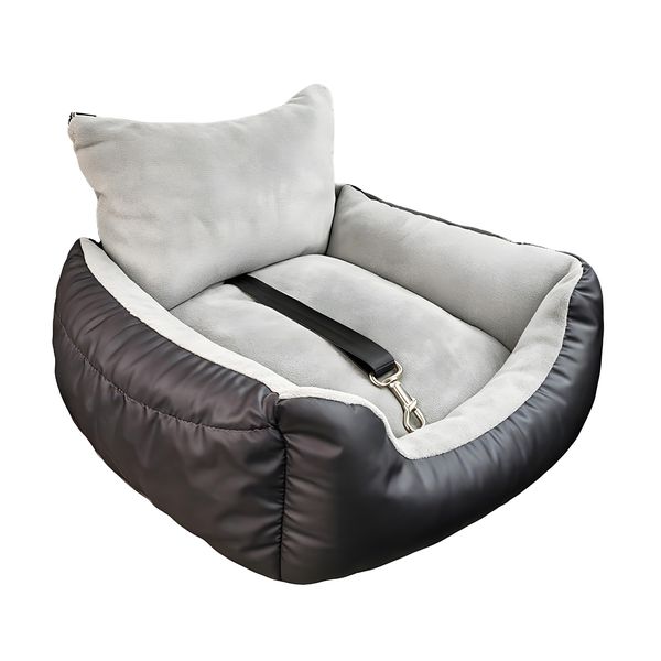 Dog Car Seat with Safety Leashes, Pet Travel Booster Seat for Dogs