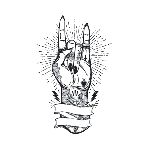th-INK Semi-Permanent Tattoo kit - Rock Hand - 80x110mm