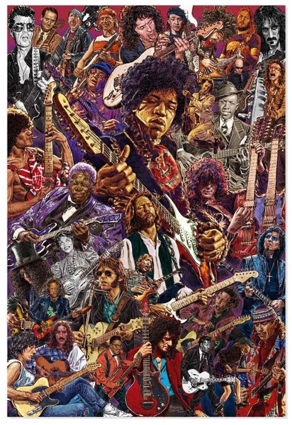 Legendary Guitarists Poster