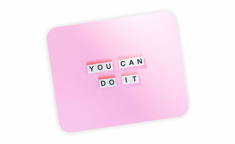 Pink Motivation Mouse Pad