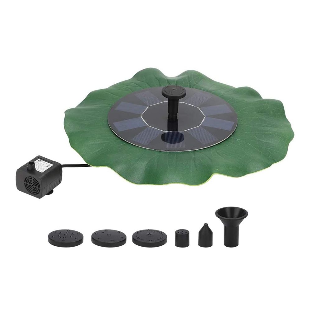 Lotus Leaf Style Floating Solar Fountain Water Fountain Pump for Garden