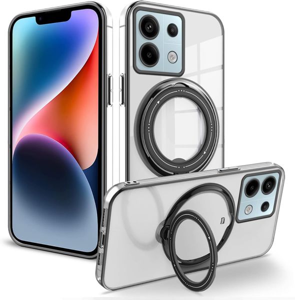 Magnetic Stand Silicone Phone Case Compatible With Xiaomi Poco F7 Ultra