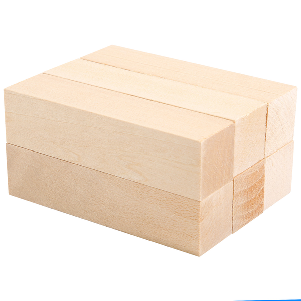 6Pcs Basswood Carving Blocks for Wood Beginners Carving Hobby Kit DIY Carvi