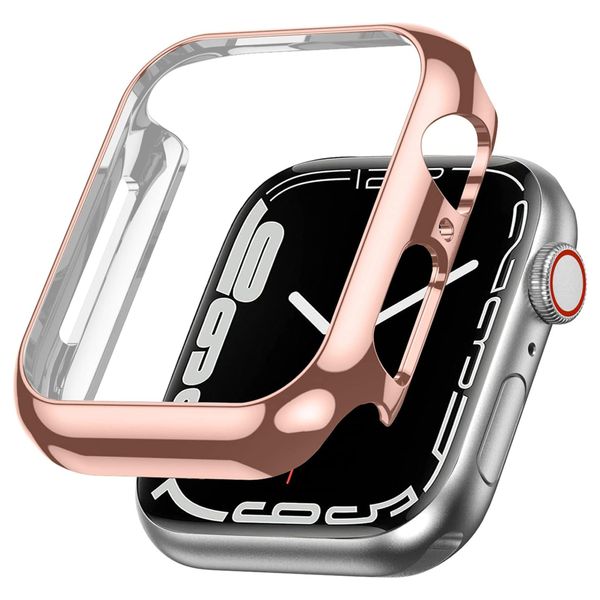 Screen Protector Tempered Glass Ultra-Thin Bumper Cover Case for Apple Watch