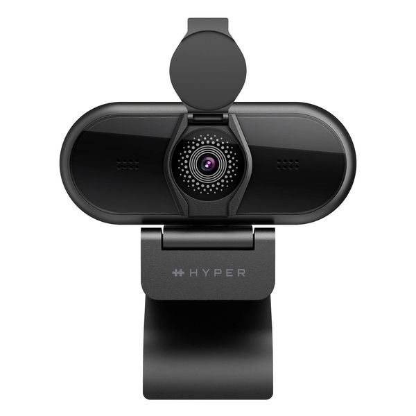 Hyper HyperCam Full 1080P Webcam with Flip Privacy Cover - Black