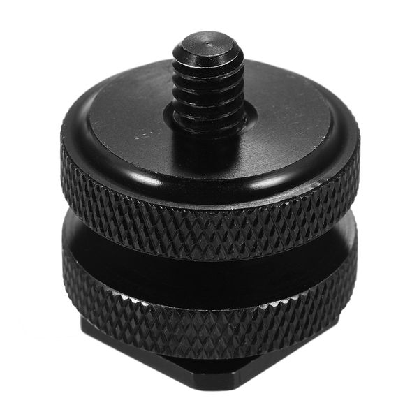 Double Nut Flash Mount, 1/4" Thread Metal Adapter