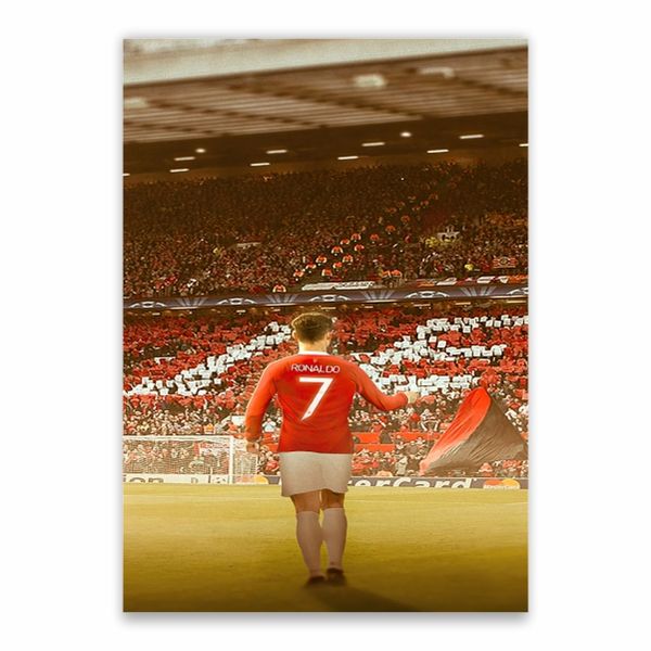 CR7 And Old Trafford Crowd Poster - A1
