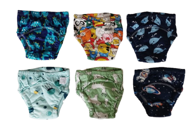 Potty Training Pants Reusable 6 Pack For Little Boys