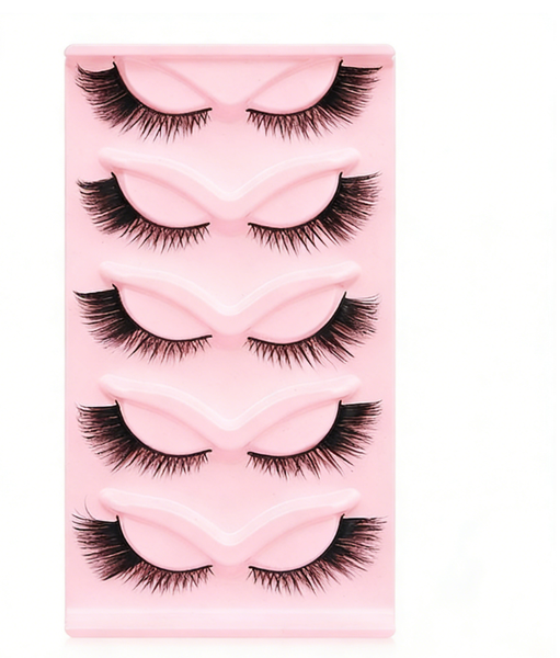Fluffy Volume False Eyelashes-Compatibility with Daily/Party Makeup-5 Pairs