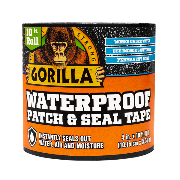 Gorilla Waterproof Patch &amp; Seal Tape 10ft 10.06cm x 3.04m