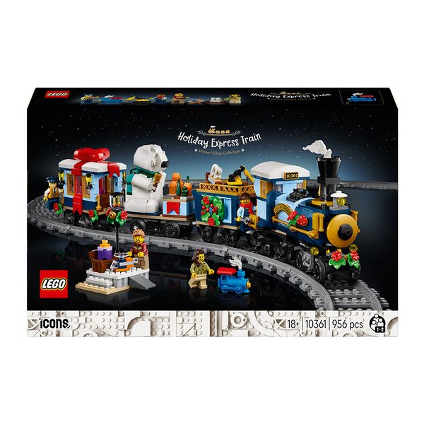 LEGO ICONS Holiday Express Train Model Building Set for Adults 10361