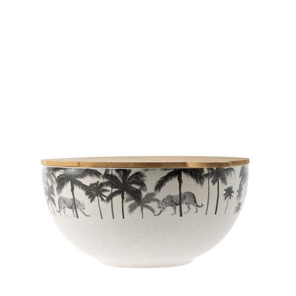 George &amp; Mason - Bali Bamboo Fibre Salad Bowl 24x12cm - Jungle