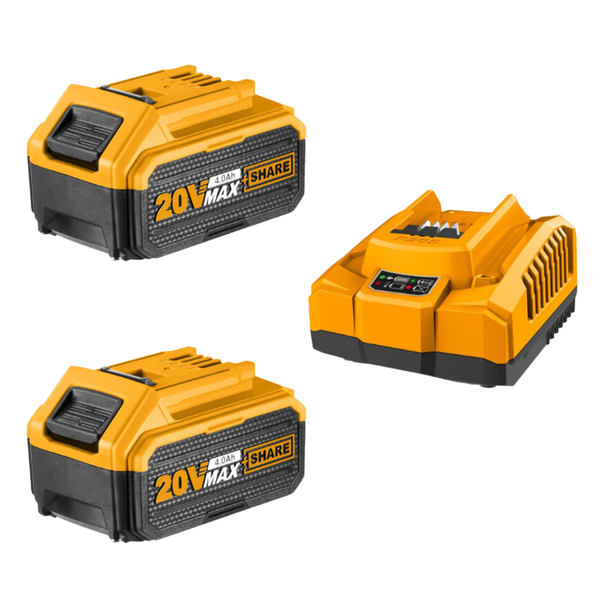 Ingco - 2 X Li-Ion Battery Pack (4.0Ah) With Sup image