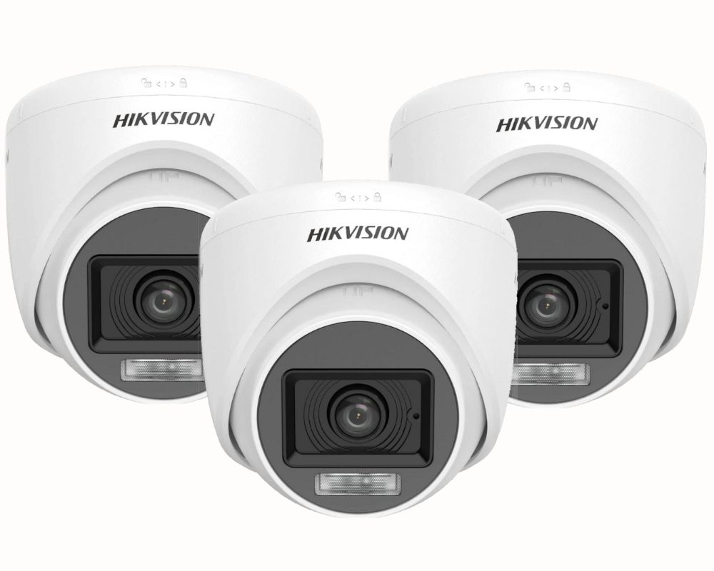 Hikvision Smart Hybrid Light Turret Camera - Set of 3 - SBR Combo Deal
