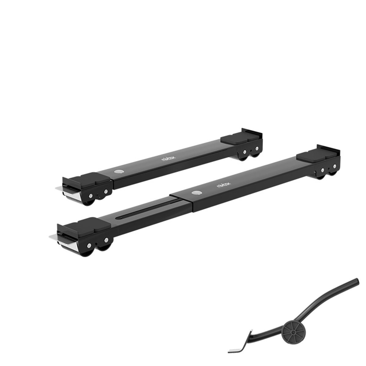 Mix Box Adjustable 45-70cm Furniture Moving Roller Wheels Trolley – 2 Pack