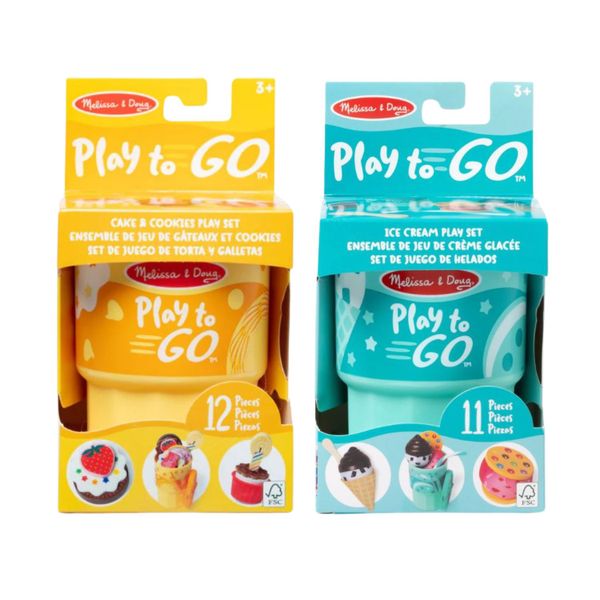 Melissa &amp; Doug Play to Go Ice Cream and Cookie Play Set