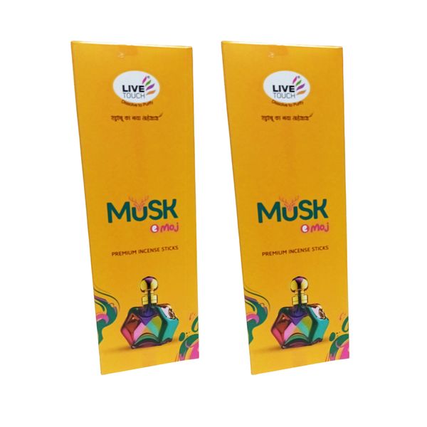 Live Touch Musk E Moj Incense Sticks Pack of 2 x 90 g