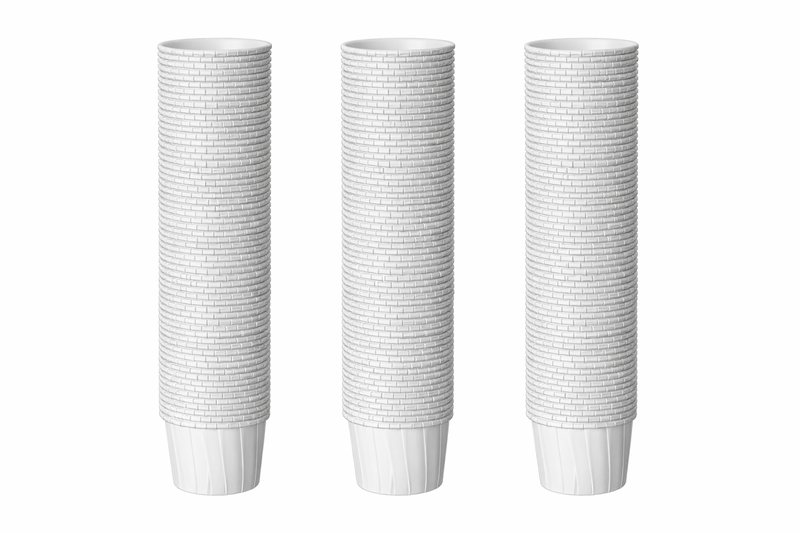 Disposable Paper Condiment Cups - 60ml Pleated Design (Pack of 100 x 3)