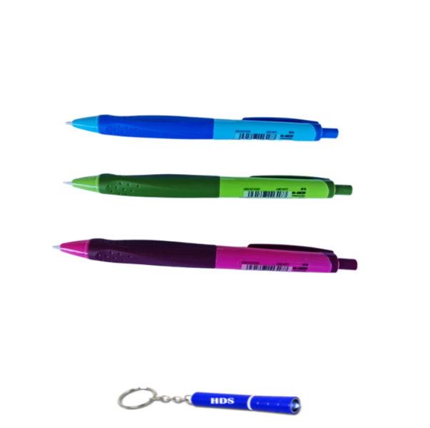 M&amp;G Multi-coloured automatic mechanical pencils0.5mm with branded HDS torch