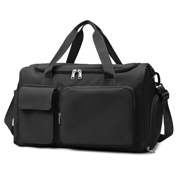 Travel Duffel Tote Bag &amp; Dry Wet Separation Pocket Weekender Bag Waterproof