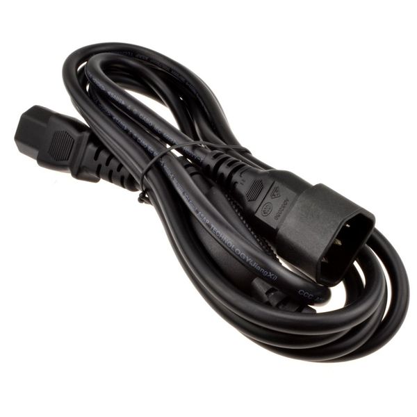 XF0536 Power Extension Splitter 1 IEC 320 C14 to Dual IEC320 C13 1.6M