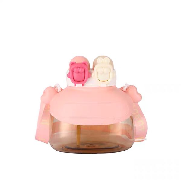 Cute Sports Water Bottle With Strap - 1200ML