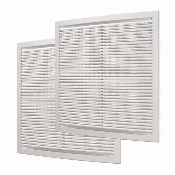Ventilation wall cover grilles 440 x 440mm square - 2 pieces