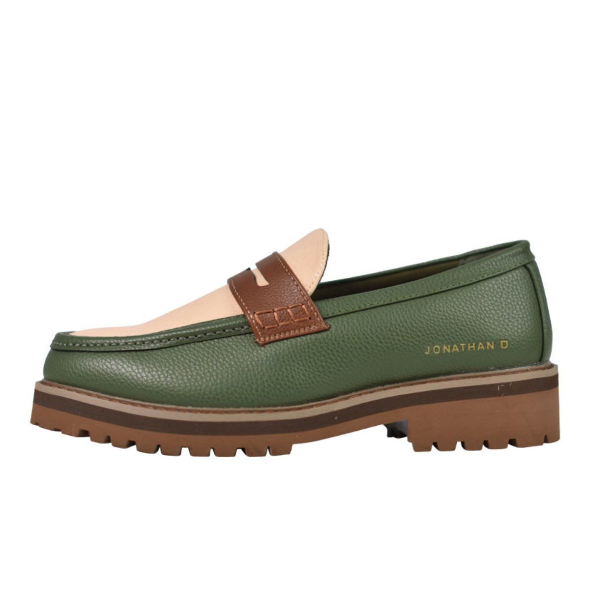 Jonathan D Penny Moccasin Shoe Mens Olive and Beige | Buy Online in South  Africa 