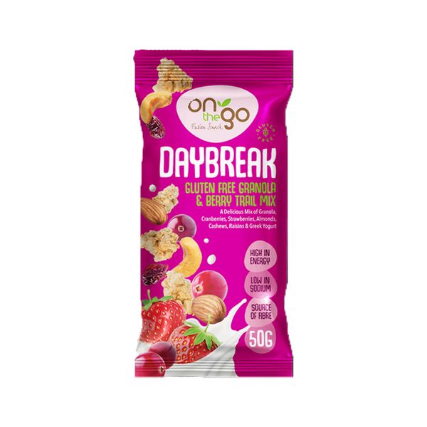 Otg Daybreak Berry Trail Mix - 10 Pack x 50g
