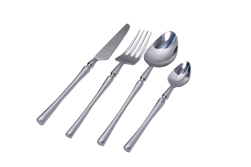 Contemporary 24 Pieces Stainless Steel Small Waist Cutlery Set