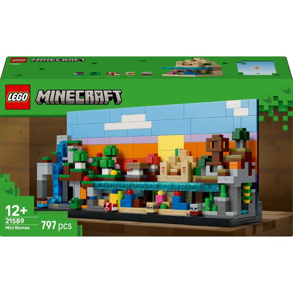 LEGO® Minecraft® Mini Biomes Gaming Art Building Set 21589