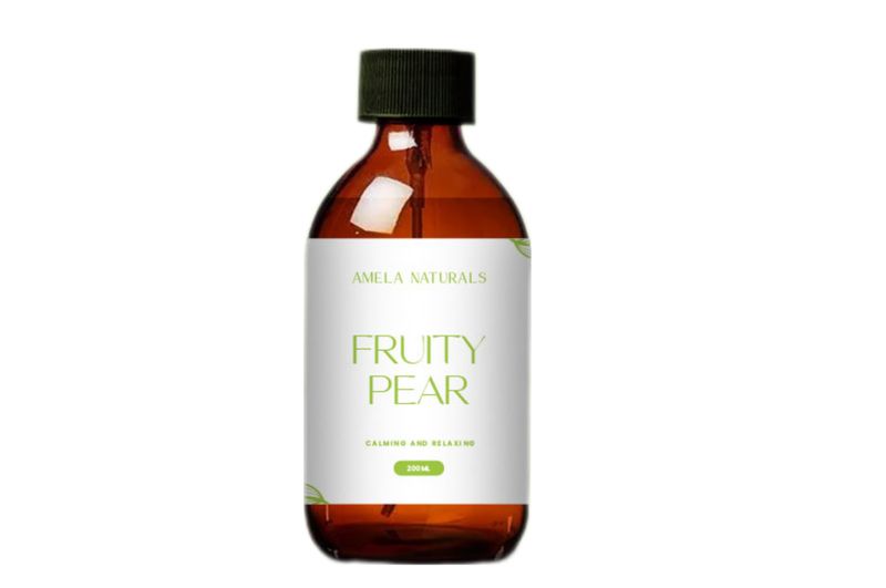 Amela Naturals " Fruity Pear " Diffuser Refill + Reeds 200ml
