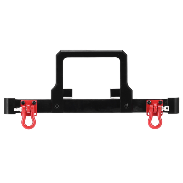 Metal Front Bumper with Tow Hook for Mn D90 D91 D96 Mn-90 Black