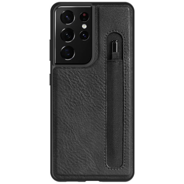 Shockproof Leather Phone Case Compatible with Galaxy S21 Ultra 5G - NILLKIN