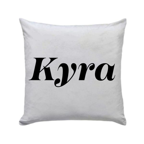 Kyra 30 x 30cm - Cushion/pillow with Vinyl Letters gift present
