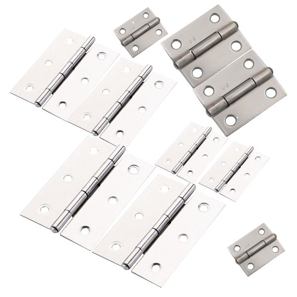 Tool DIY Stainless Steel Hardware Folding Furniture Hinge Set Of 10