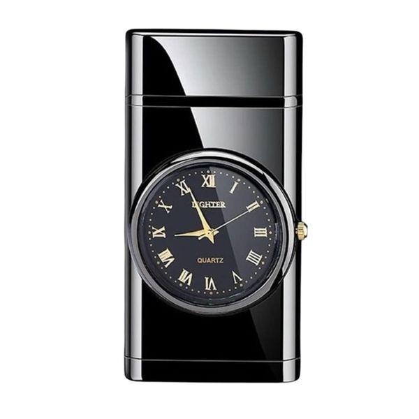 Wild World Metal Lifestyle Military Analogue Shiny Black Gas Lighter