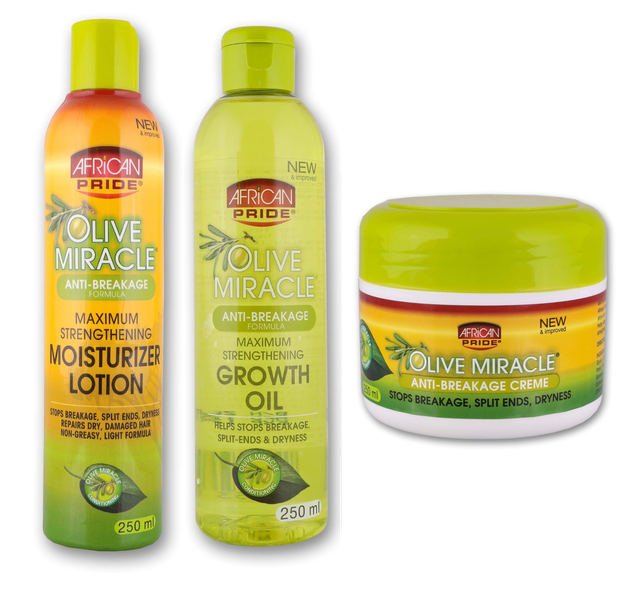 African Pride - Olive Miracle Anti Breakage Kit