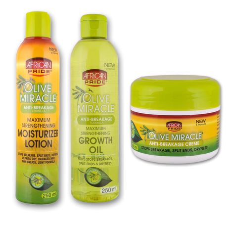 African Pride - Olive Miracle Anti Breakage Kit | Buy Online in South Africa  | takealot.com