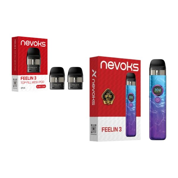 Nevoks Feelin 3 Pod System MMF Combo Kit (Pods &amp; Device) - Cosmic Purple